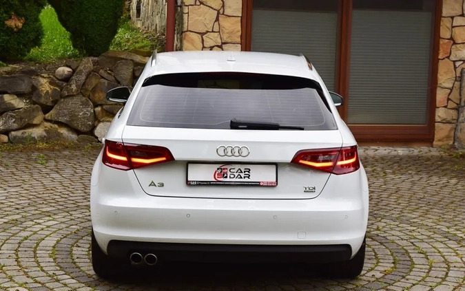 Audi A3 cena 57700 przebieg: 175000, rok produkcji 2013 z Limanowa małe 631